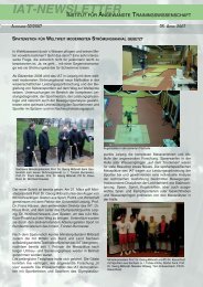 Newsletter 2/2007 - Institut für Angewandte Trainingswissenschaft ...