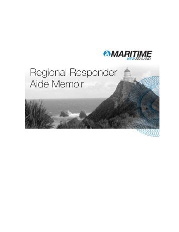 Regional Responders Aide Memoir - Maritime New Zealand