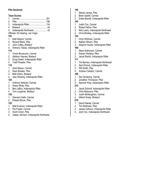 2001-02 IHSAA Wrestling State Tournament Series