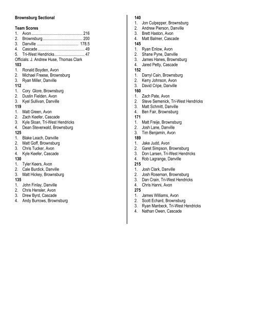 2001-02 IHSAA Wrestling State Tournament Series