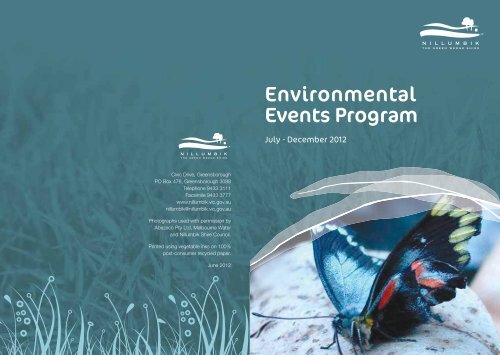 Environmental Events Programming Environmental Events Program - Nillumbik Shire Council
