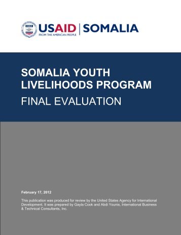 Somali Youth Livelihoods Program - CARE International's Electronic ...