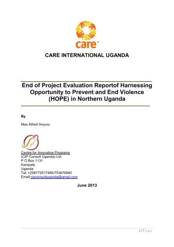 EEL_HOPE_ End of Project Evaluation Report-Final - CARE ...