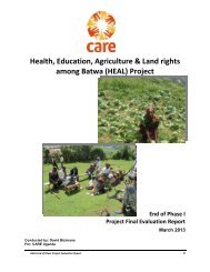 EEL_CARE Uganda_HEAL Evaluation Report