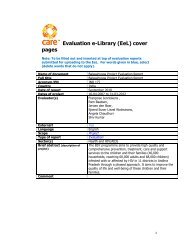 IND 109 ESD Evaluation Repor - CARE International's Electronic ...
