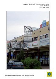 EINKAUFSZENTRUM „MARKTPLATZCENTER“ - IMS - Immobilien ...