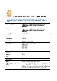 IND 109 INHP II Full Version - CARE International's Electronic ...