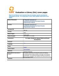 IND 166 Tsunami - CARE International's Electronic Evaluation Library