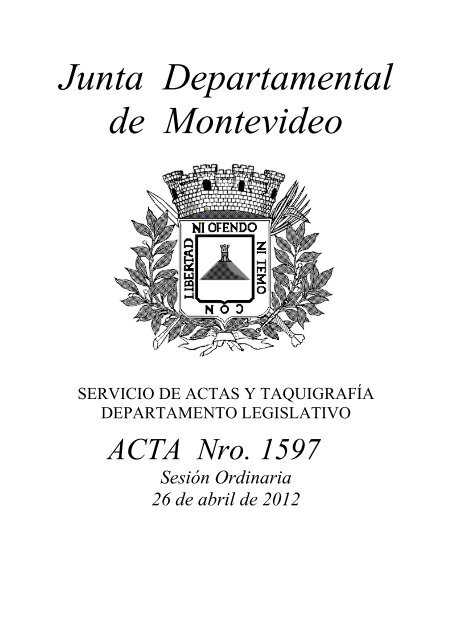 SesiÃ³n Ordinaria - Junta Departamental de Montevideo