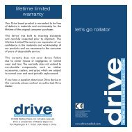 Owners Manual - Drive Medical