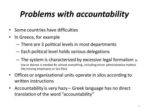 Management accountability and delegation of authority - METAC