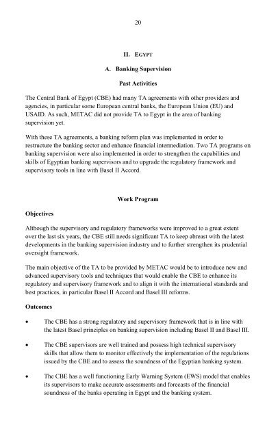 Result Based Management Framework - METAC