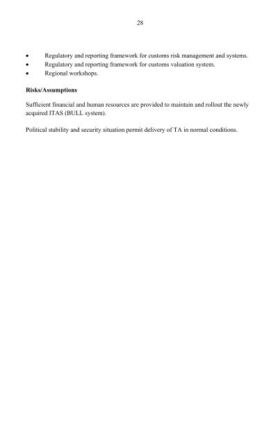 Result Based Management Framework - METAC