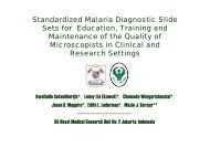 Standardized Malaria Diagnostic Slide Sets for Education, Training ...