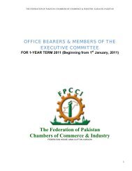 The Federation of Pakistan Chambers of Commerce & Industry
