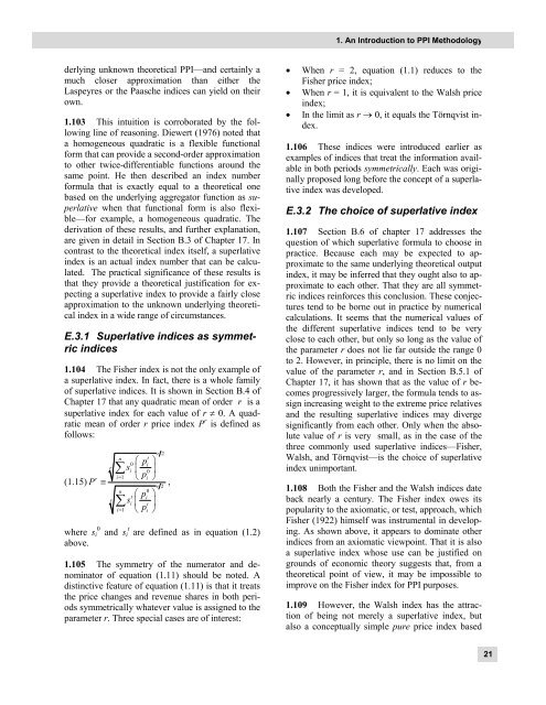 Producer Price Index Manual: Theory and Practice ... - METAC