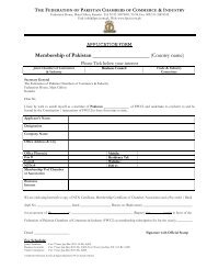 Membership Form - The Federation of Pakistan Chambers of ...