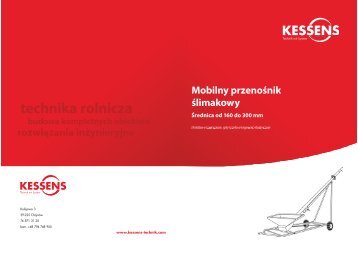 Mobilny przenoÅnik Ålimakowy Årednica od 160 ... - Kessens-Technik