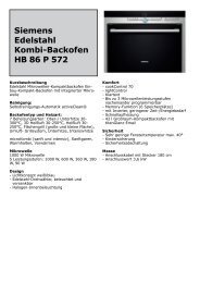 Siemens Backofen HB 230 521