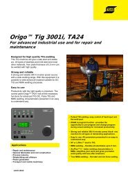 Origo™ Tig 3001i, TA24