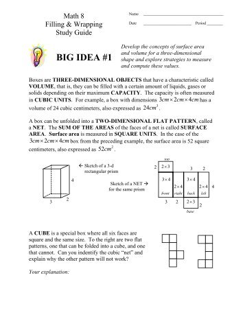 Unit Test Study Guide - MathChamber