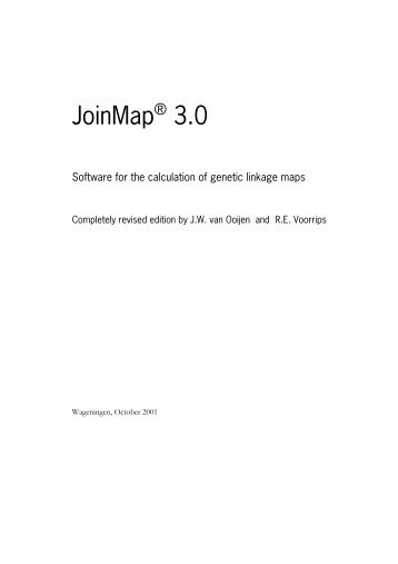 JoinMap 3.0 Manual - UPCH