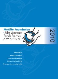 Metlife Foundation and N4A Honor Older Volunteers