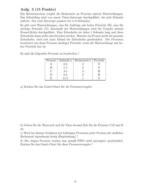 Betriebssystemkonzept - Prof. Dr.-Ing. Martin OÃmann