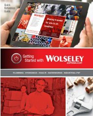 Customer Quick Tips - Wolseley Canada Inc