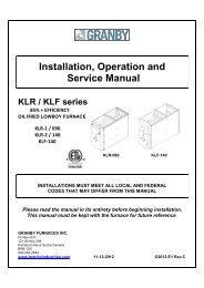 KLR-KLF Manual - 2012-09-21 - E1 Rev B - Wolseley Canada Inc