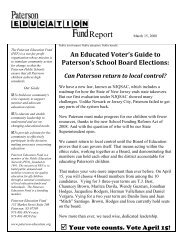 Report - Paterson Education Fund