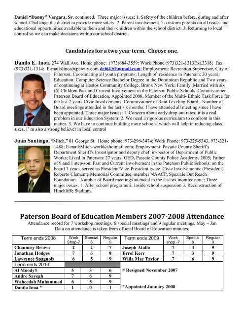 Report - Paterson Education Fund