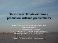 Short-term climate extremes: prediction skill and predictability