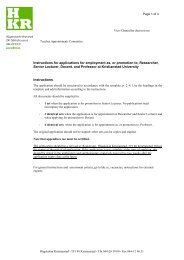 Instructions for applications for employment as, or promotion to ...