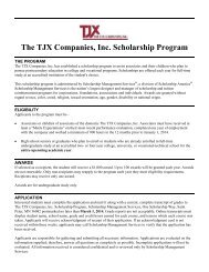 The TJX Companies, Inc. Scholarship Program