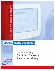 Implementing Condition Codes in RescueNet Billing - ZOLL Data ...