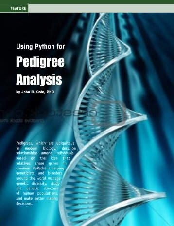 Using Python for pedigree analysis. - Animal Improvement Programs ...