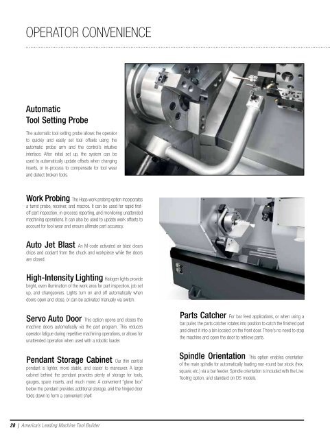 2012 Haas Lathe Brochure - Haas Automation, Inc.