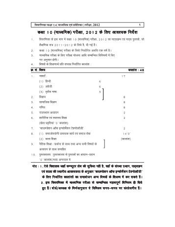 Rajasthan Board Class X (Secondary and ... - StudyChaCha