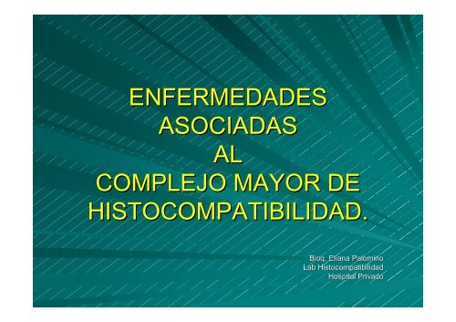 CLASE 2 Enfermedades Asociadas - Hospital Privado