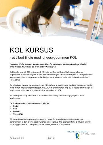 KOL KURSUS - Vordingborg Kommune