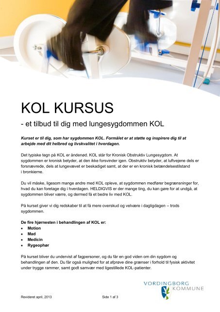 KOL KURSUS - Vordingborg Kommune