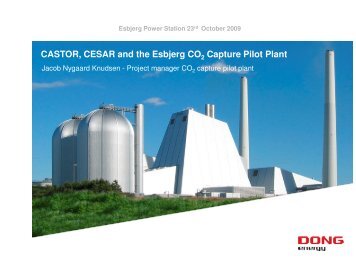 CASTOR, CESAR and the Esbjerg CO Capture Pilot Plant - Zero