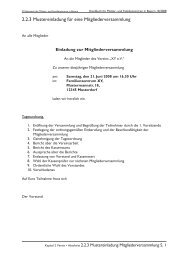 2.2.3 Mustereinladung fÃ¼r eine Mitgliederversammlung