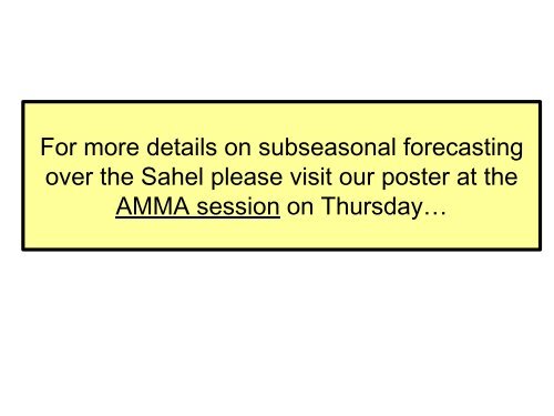 Impact of initial conditions and model resolution - NOAA