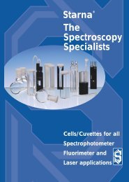 The Spectroscopy Specialists StarnaÂ® - Teknolab AS