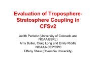 Troposphere-Stratosphere Coupling (Perlwitz) - Climate Prediction ...