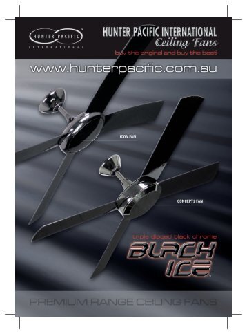 Concept 2 Ice Range Ceiling Fan Hunter Pacific Black Ice Concept Icon Final Hunpac Hunter Pacific