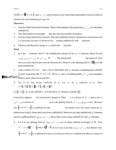 Advanced Abstract Algebra - Maharshi Dayanand University, Rohtak