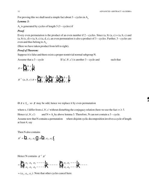 Advanced Abstract Algebra - Maharshi Dayanand University, Rohtak